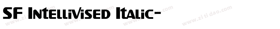 SF Intellivised Italic字体转换